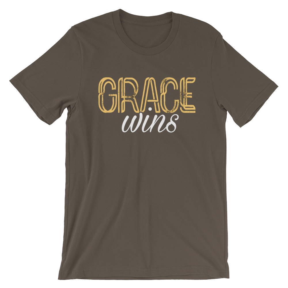 Grace Wins tee