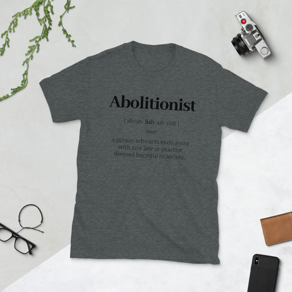 Abolitionist Tee - black lettering