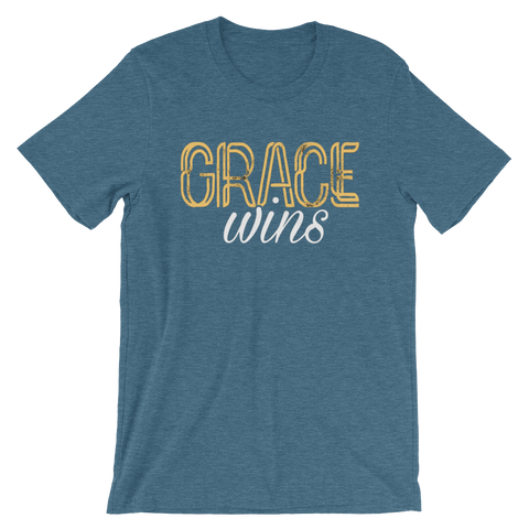 Grace Wins tee