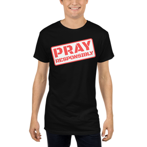 PRAY RESPONSIBLY Long Body Tee